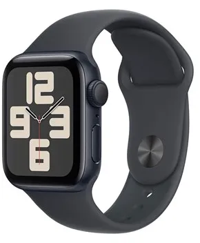 Apple Watch SE GPS 40mm - Midnight aluminiumsdeksel med Midnight sportsrem - M/L